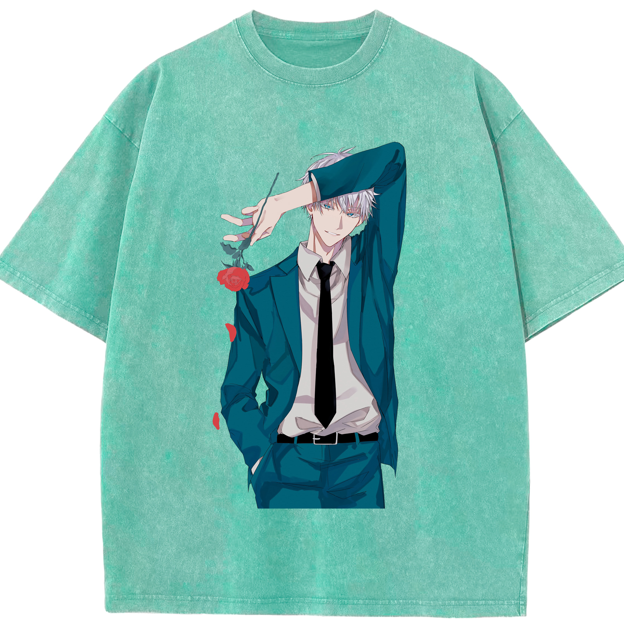 （画像用） 呪術廻戦 Jujutsu Kaisen 綿100% ヴィンテージ風 半袖Tシャツ（フロントプリント）